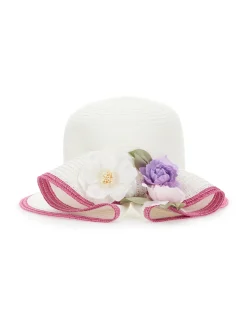 Cappello paglia fiori