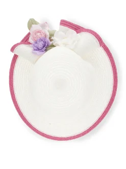 Cappello paglia fiori