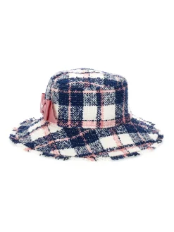 Cappello tartan con piccola tesa