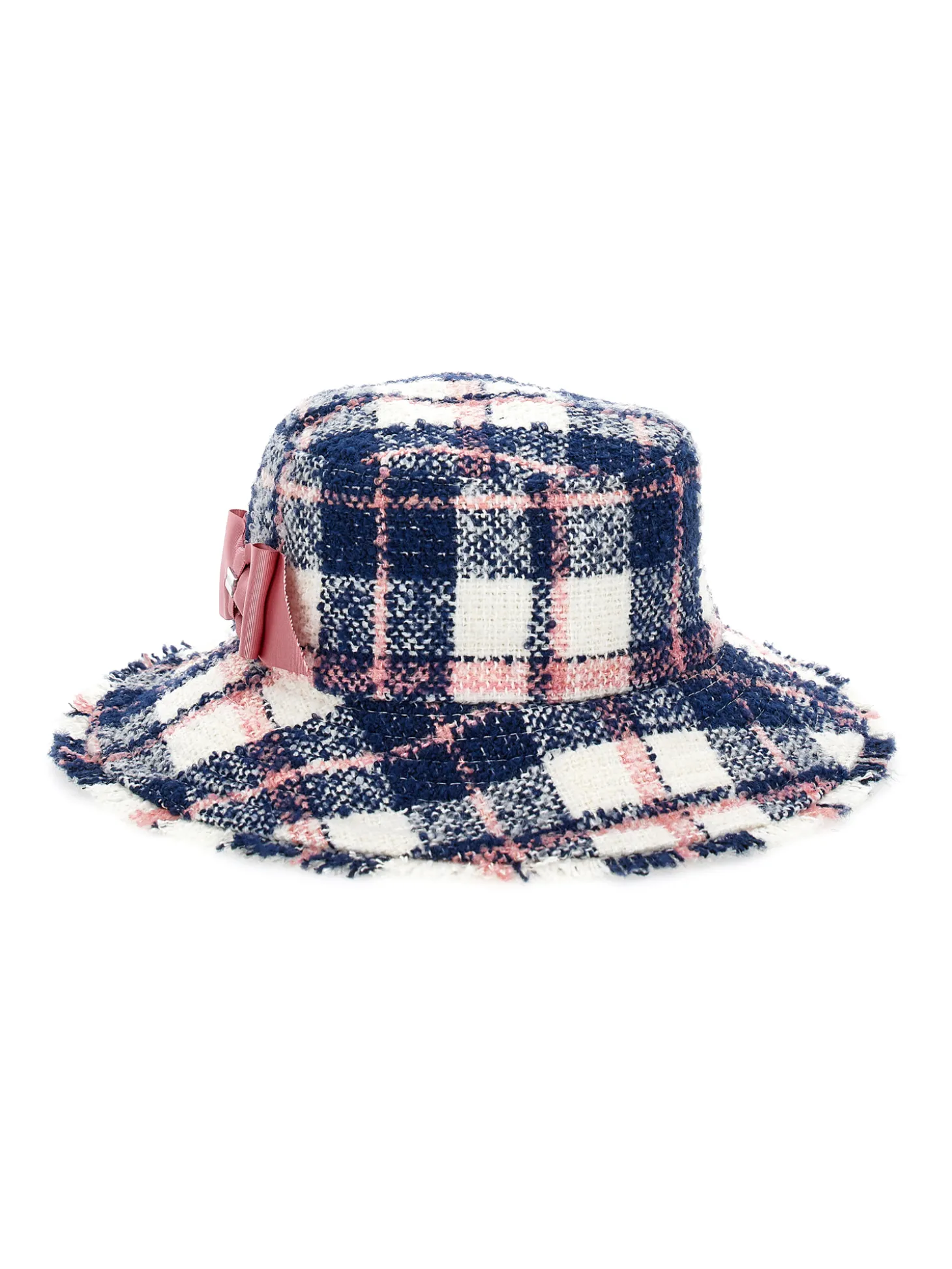 Cappello tartan con piccola tesa