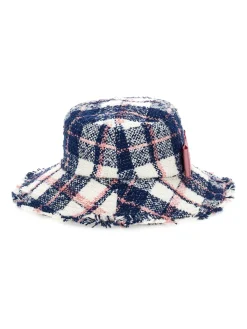 Cappello tartan con piccola tesa