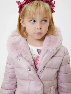 Cappottino imbottito tessuto tecnico e peluche