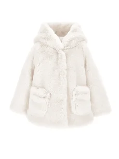 Cappottino peluche con cappuccio