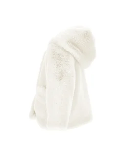 Cappottino peluche con cappuccio