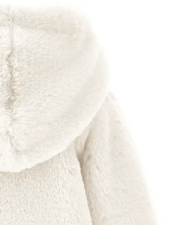 Cappottino peluche con cappuccio