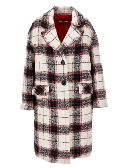 Cappotto boucl&eacute; scozzese