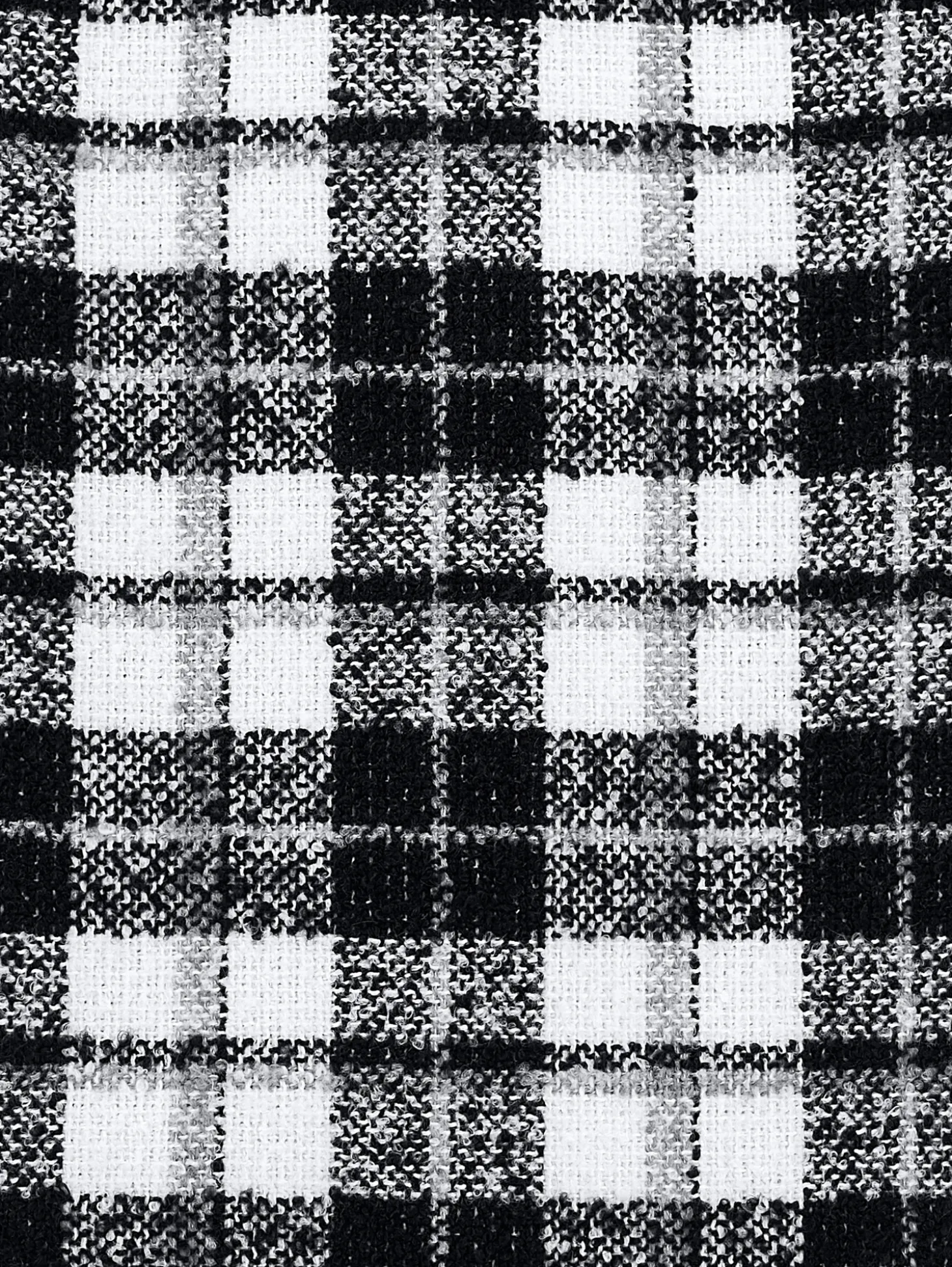 Cappotto bouclé tartan