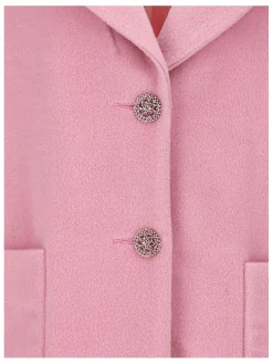 Cappotto con colletto velour