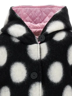 Cappotto lana cotta pois
