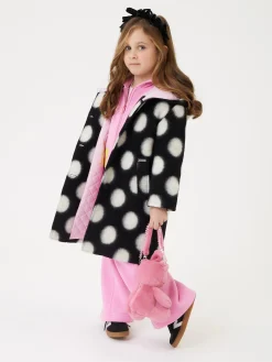 Cappotto lana cotta pois