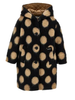 Cappotto lana cotta pois