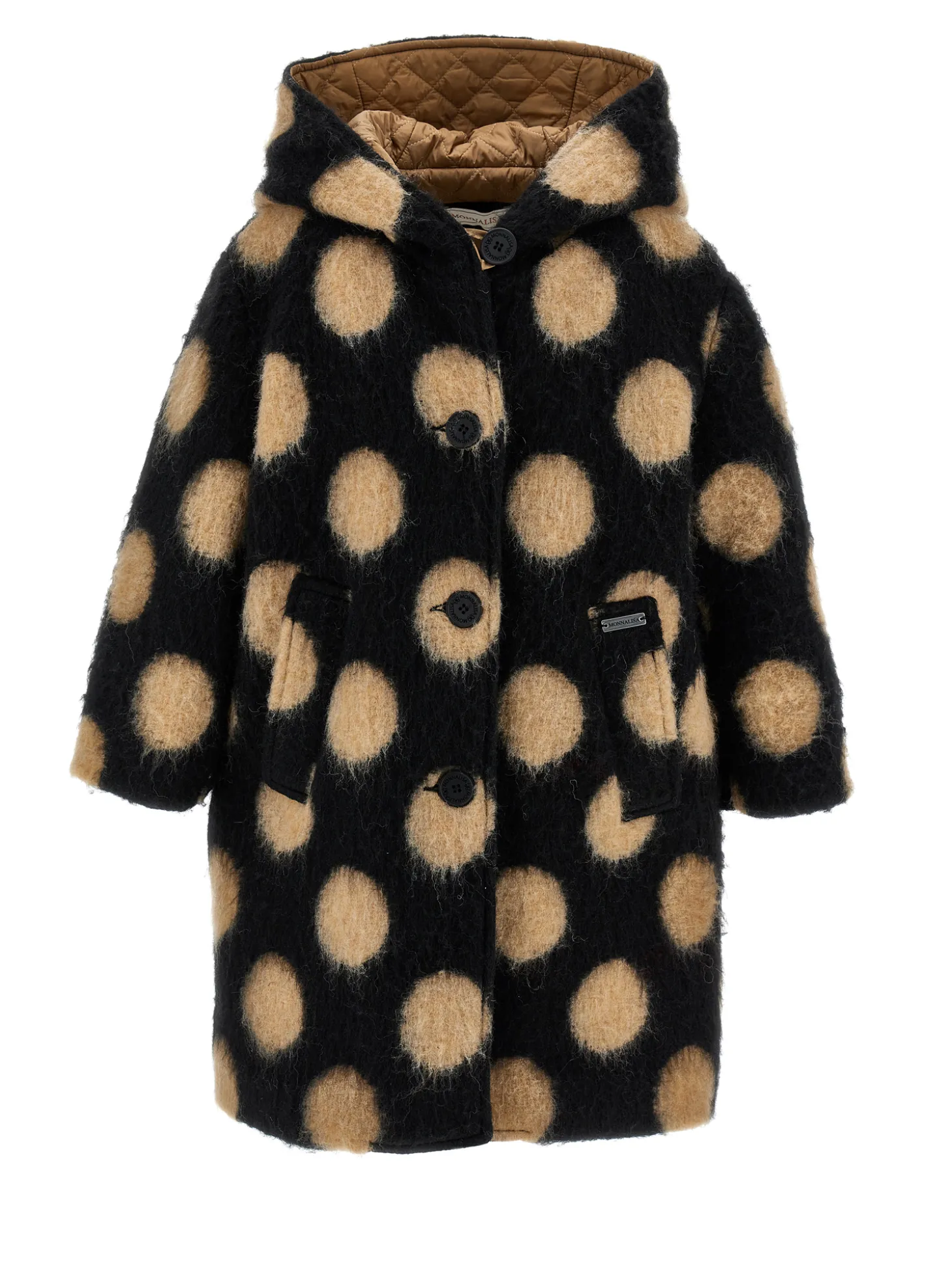 Cappotto lana cotta pois