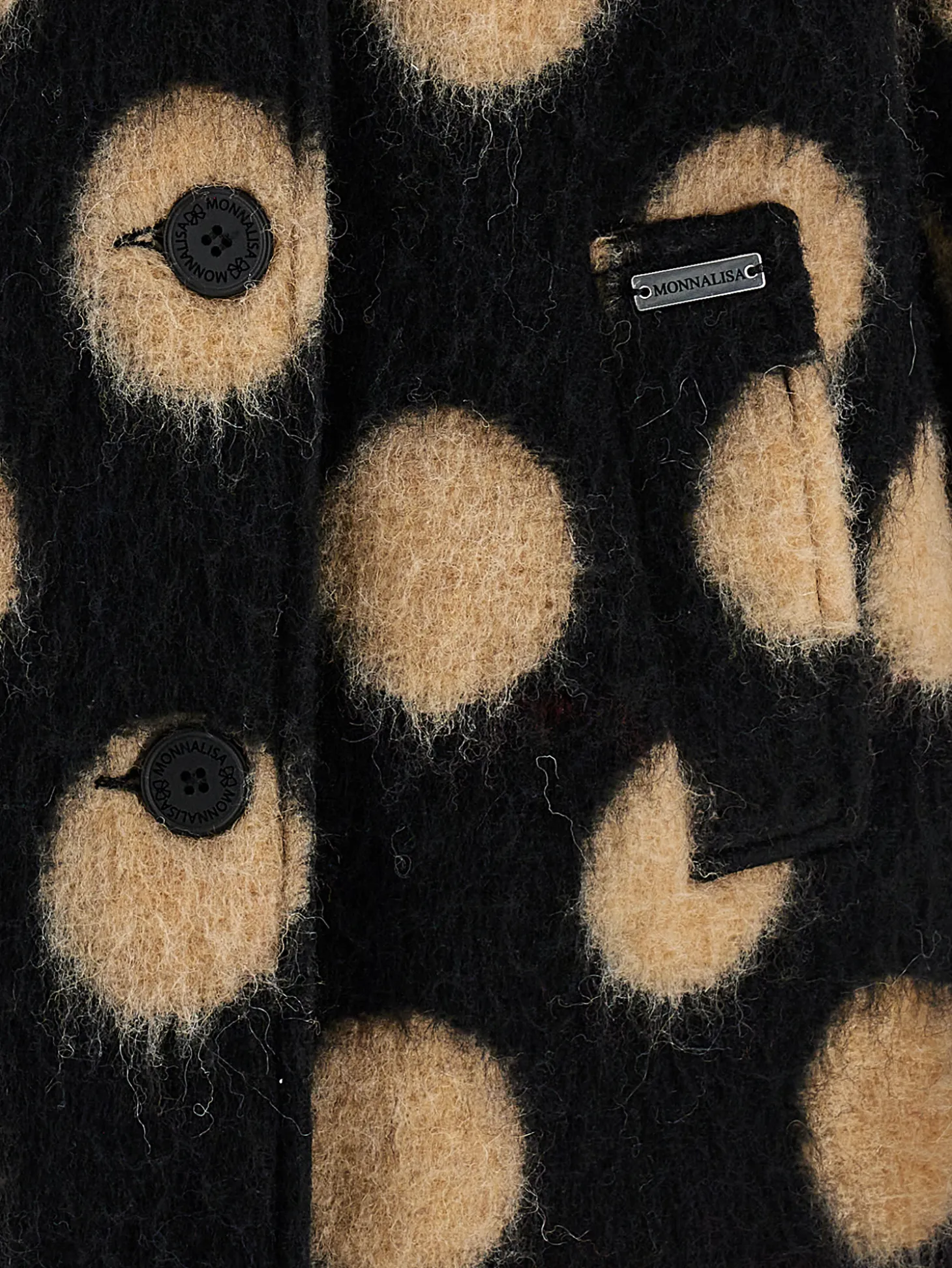 Cappotto lana cotta pois