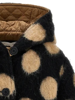 Cappotto lana cotta pois