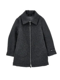 Cappotto panno con cappuccio