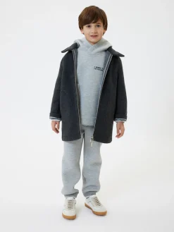 Cappotto panno con cappuccio