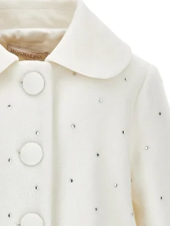 Cappotto panno con strass