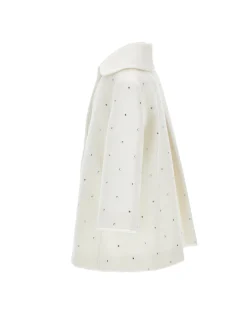 Cappotto panno con strass