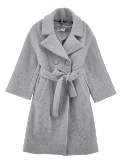 Cappotto panno con strass