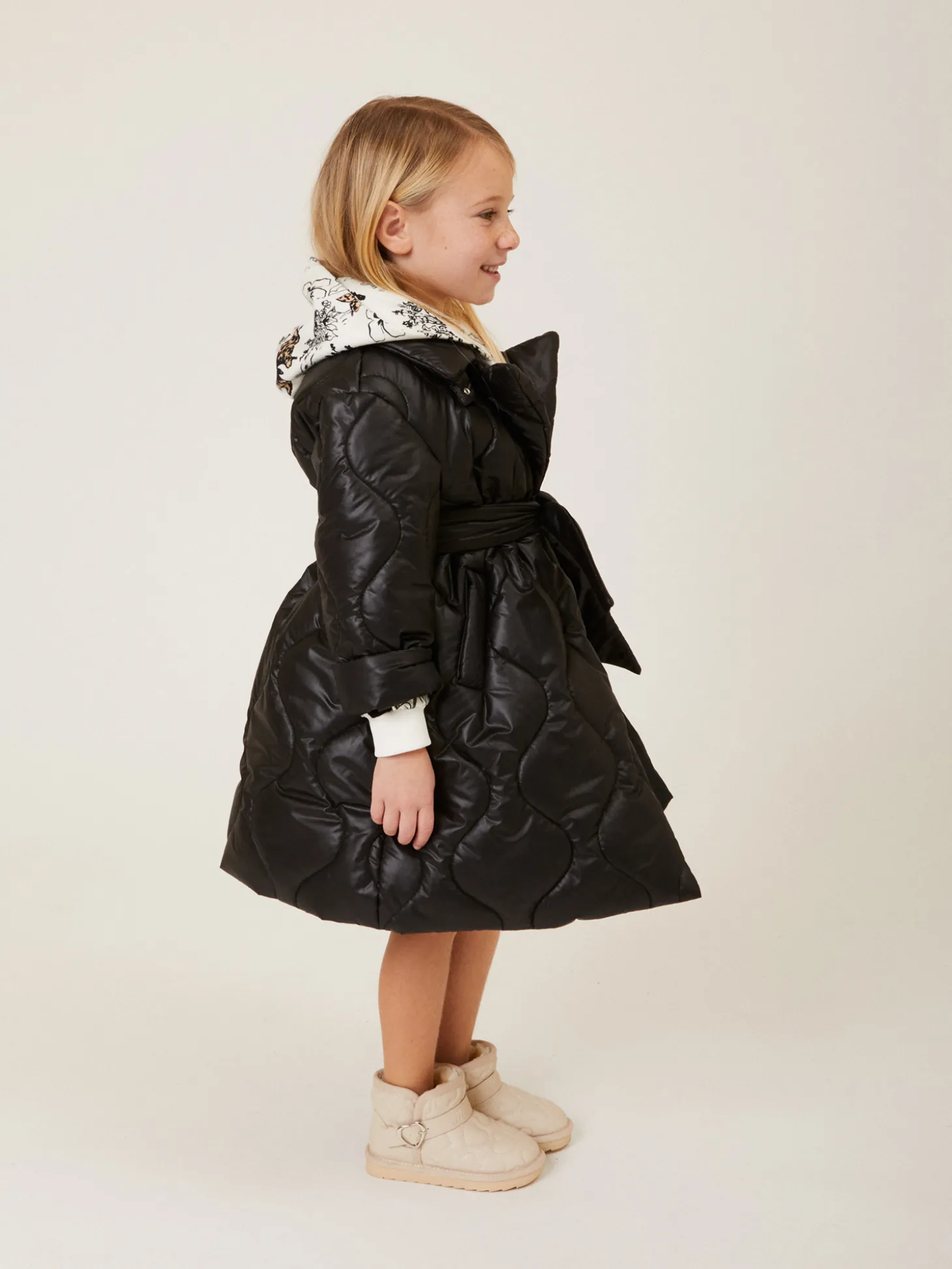 Cappotto tessuto tecnico trapuntato