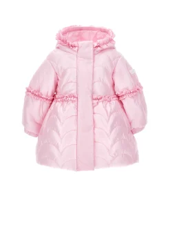 Cappotto trapuntato con cappuccio
