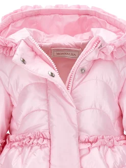 Cappotto trapuntato con cappuccio
