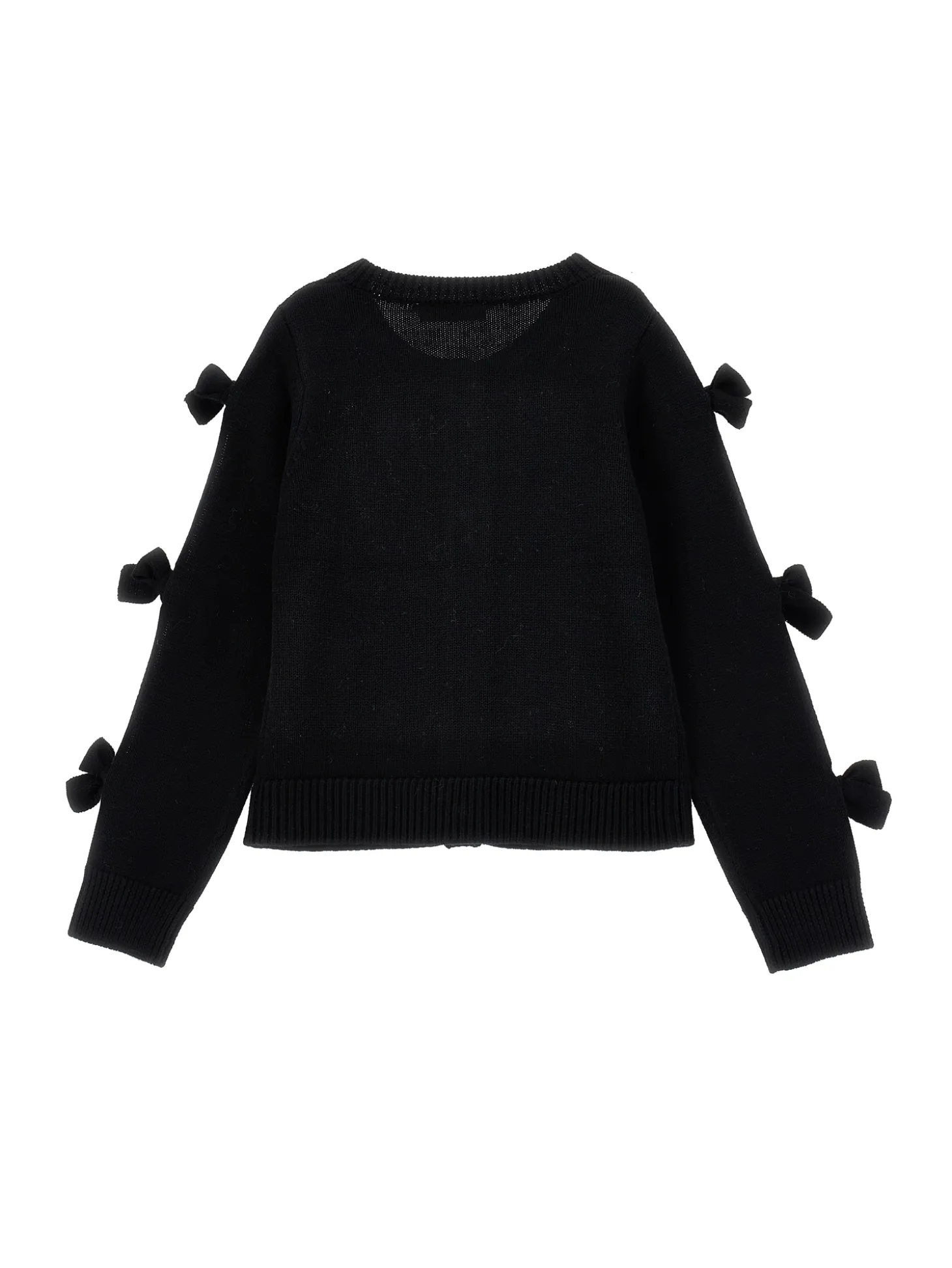 Cardigan con fiocchi applicati
