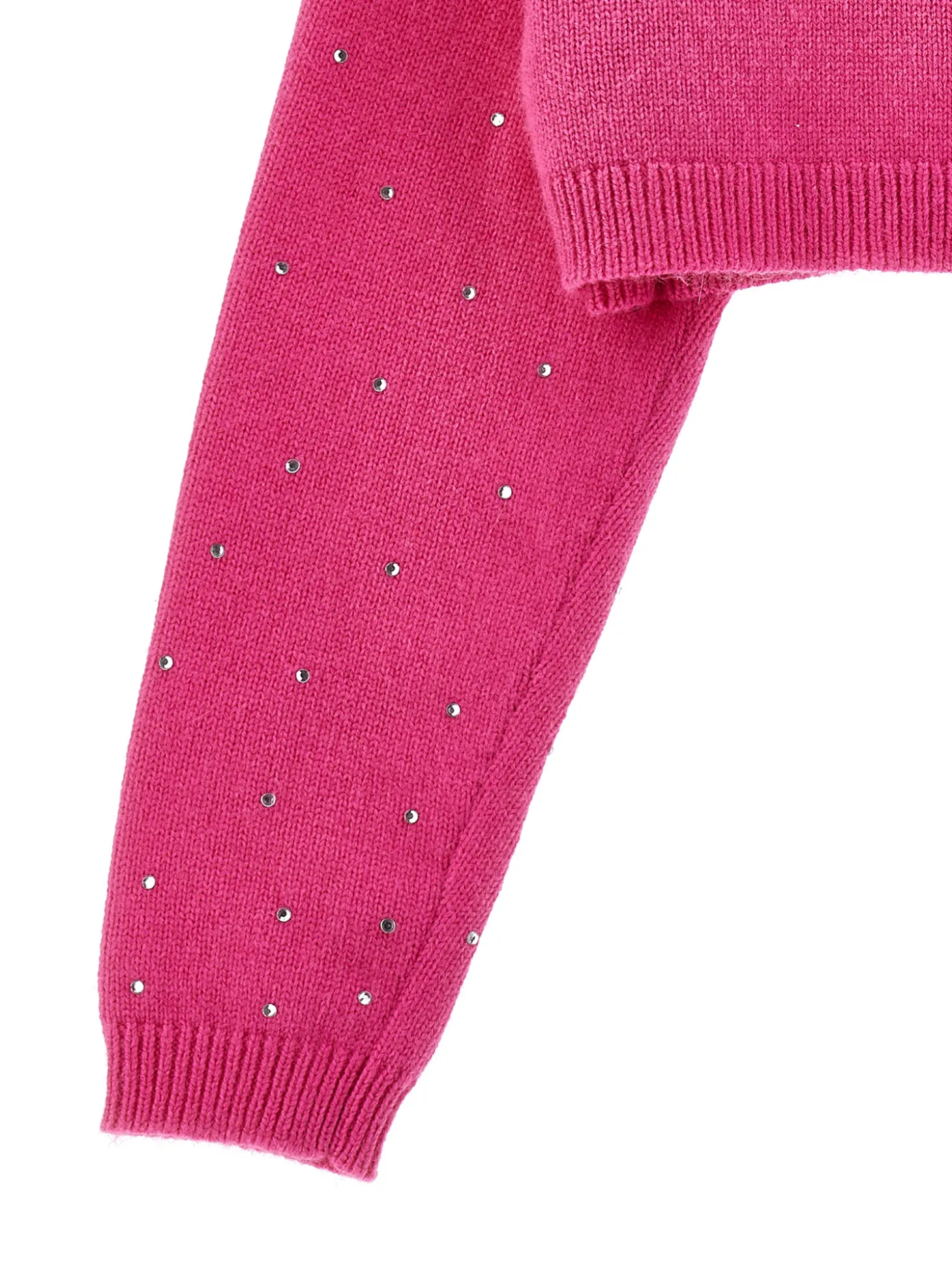 Cardigan corto strass allover