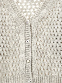 Cardigan corto traforato