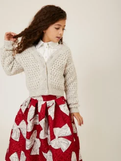 Cardigan corto traforato