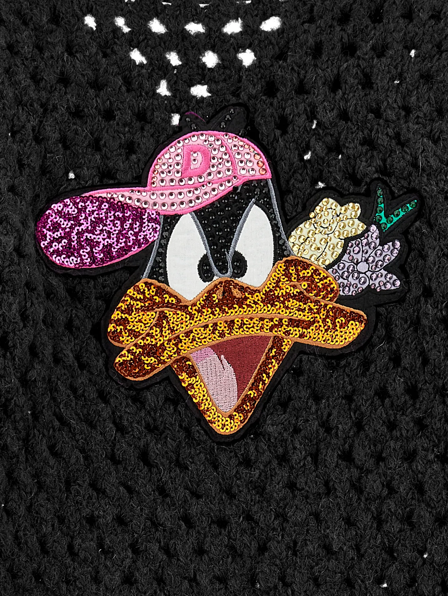 Cardigan in filato Daffy Duck