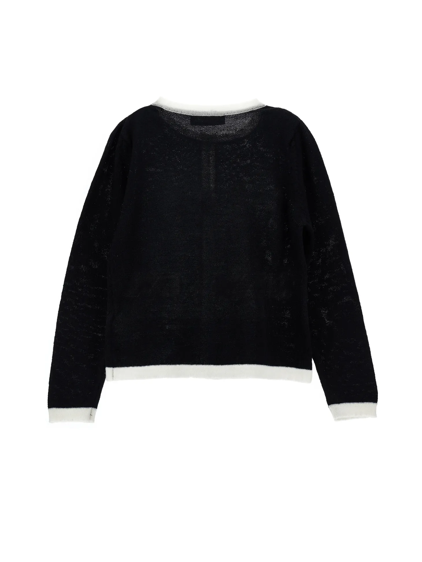 Cardigan lana merino bicolor