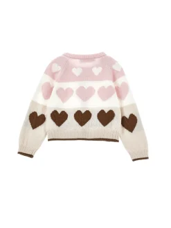 Cardigan super soft cuori