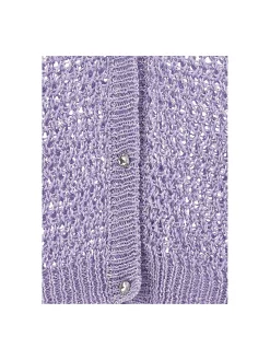 Cardigan traforato paillettes