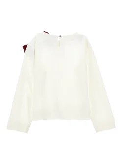 Casacca con fiocco jacquard