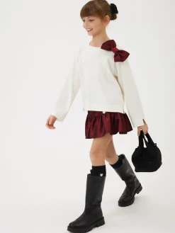 Casacca con fiocco jacquard