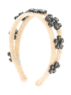 Cerchietto fiori strass