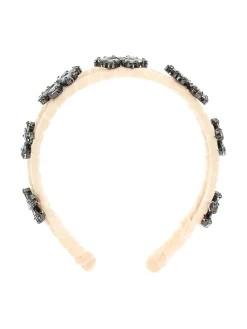 Cerchietto fiori strass