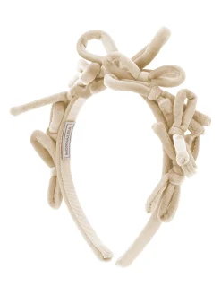Cerchietto velluto con fiocchi