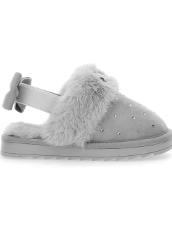 Ciabatte scamosciata strass