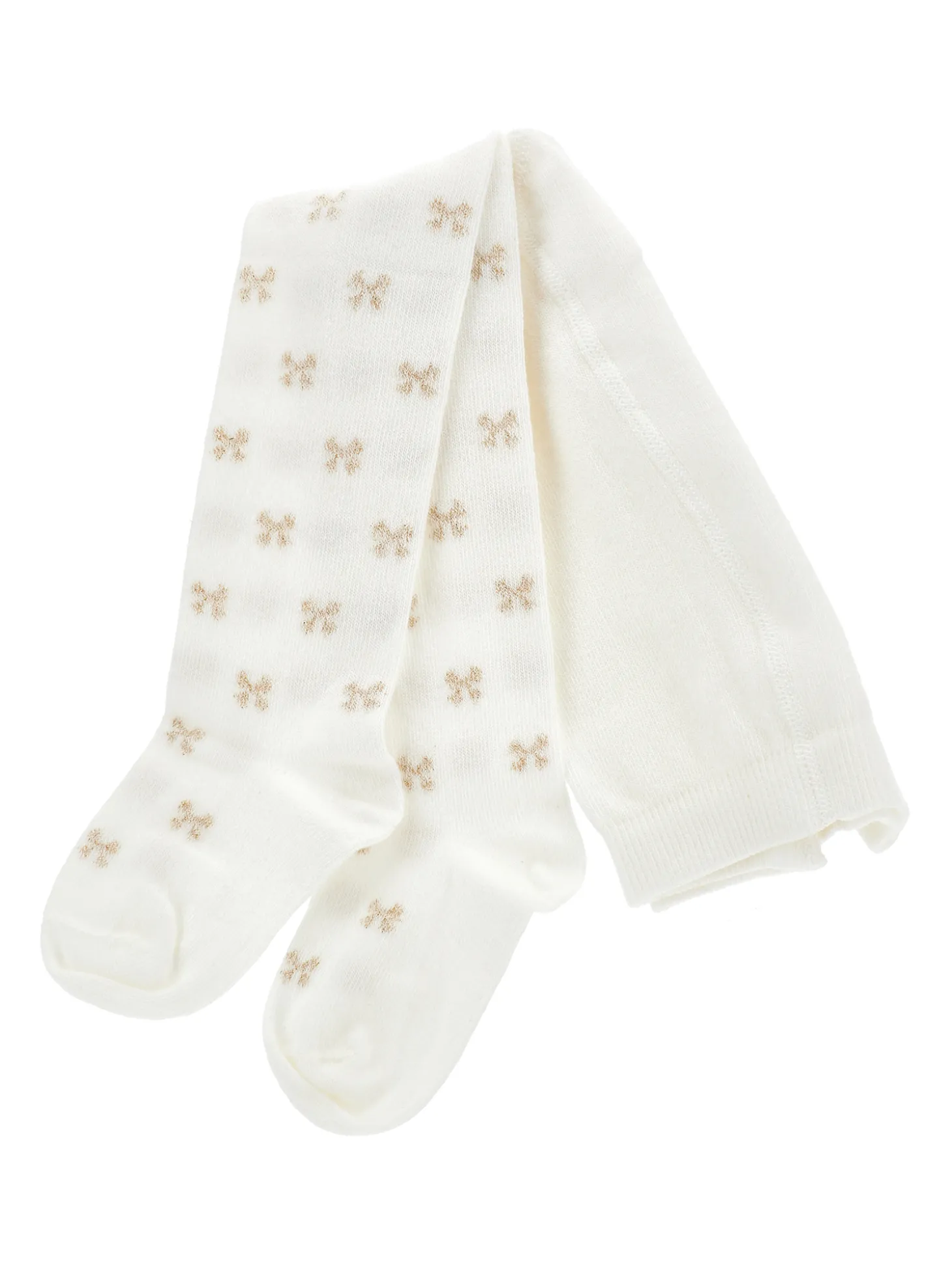 Collant cotone con fiocchini