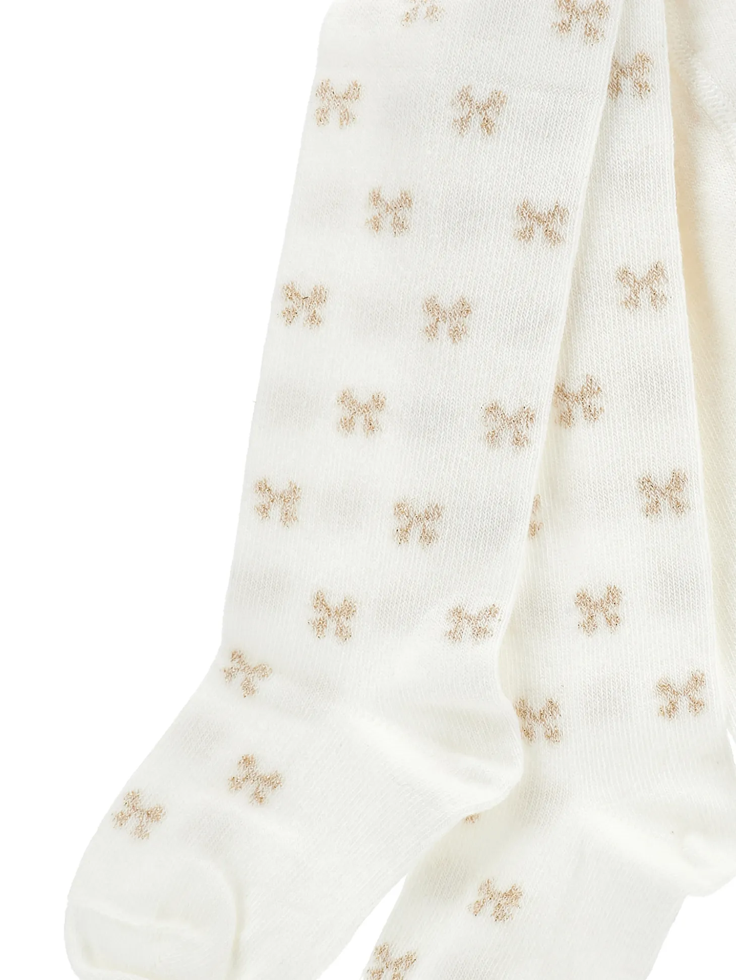 Collant cotone con fiocchini