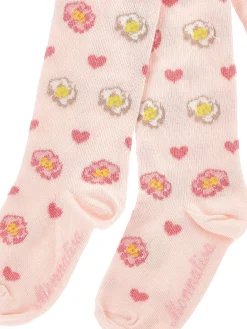 Collant cotone jacquard