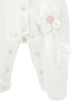 Completo 3 pezzi con fiore applicato
