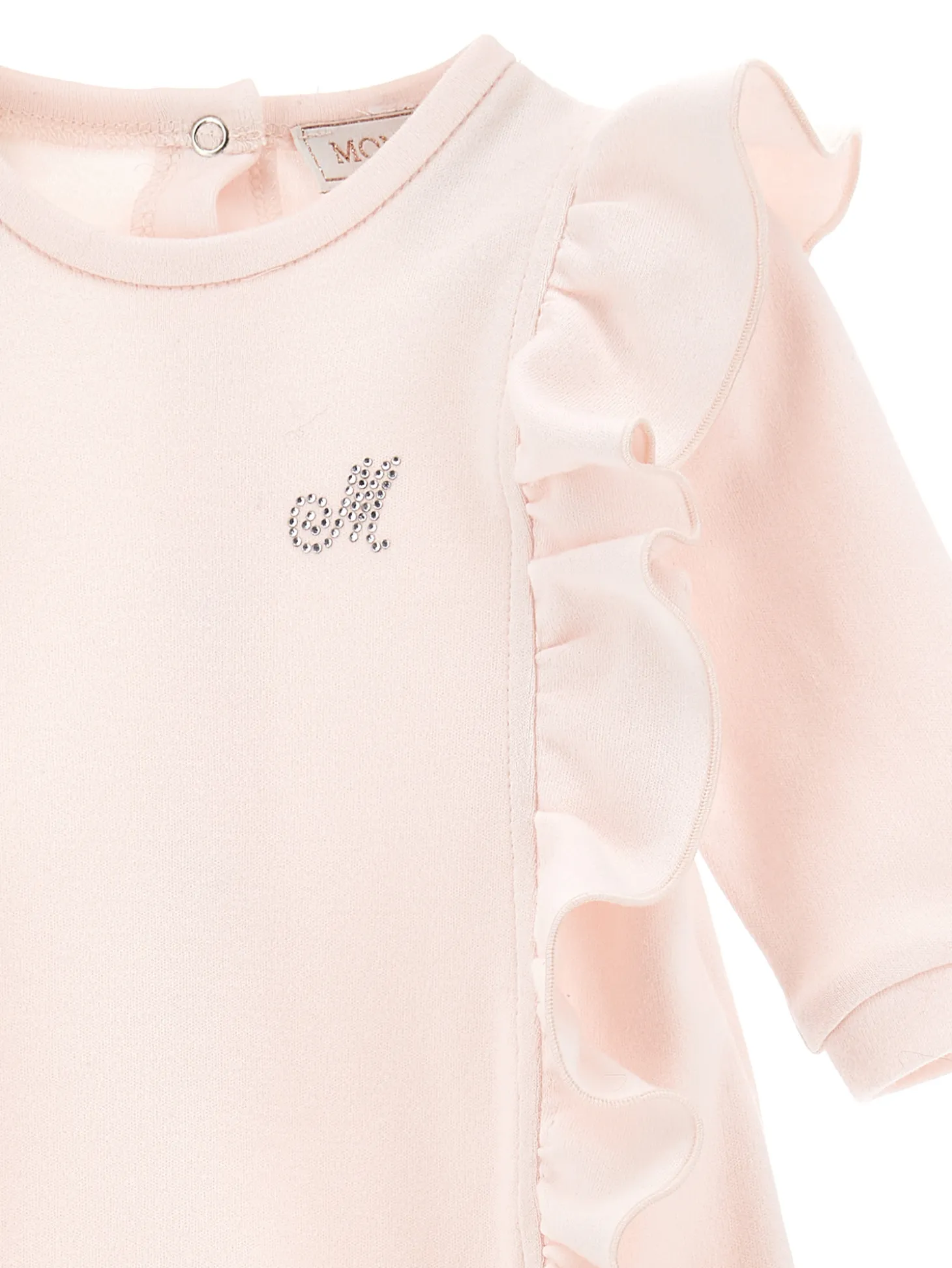 Completo due pezzi con logo strass
