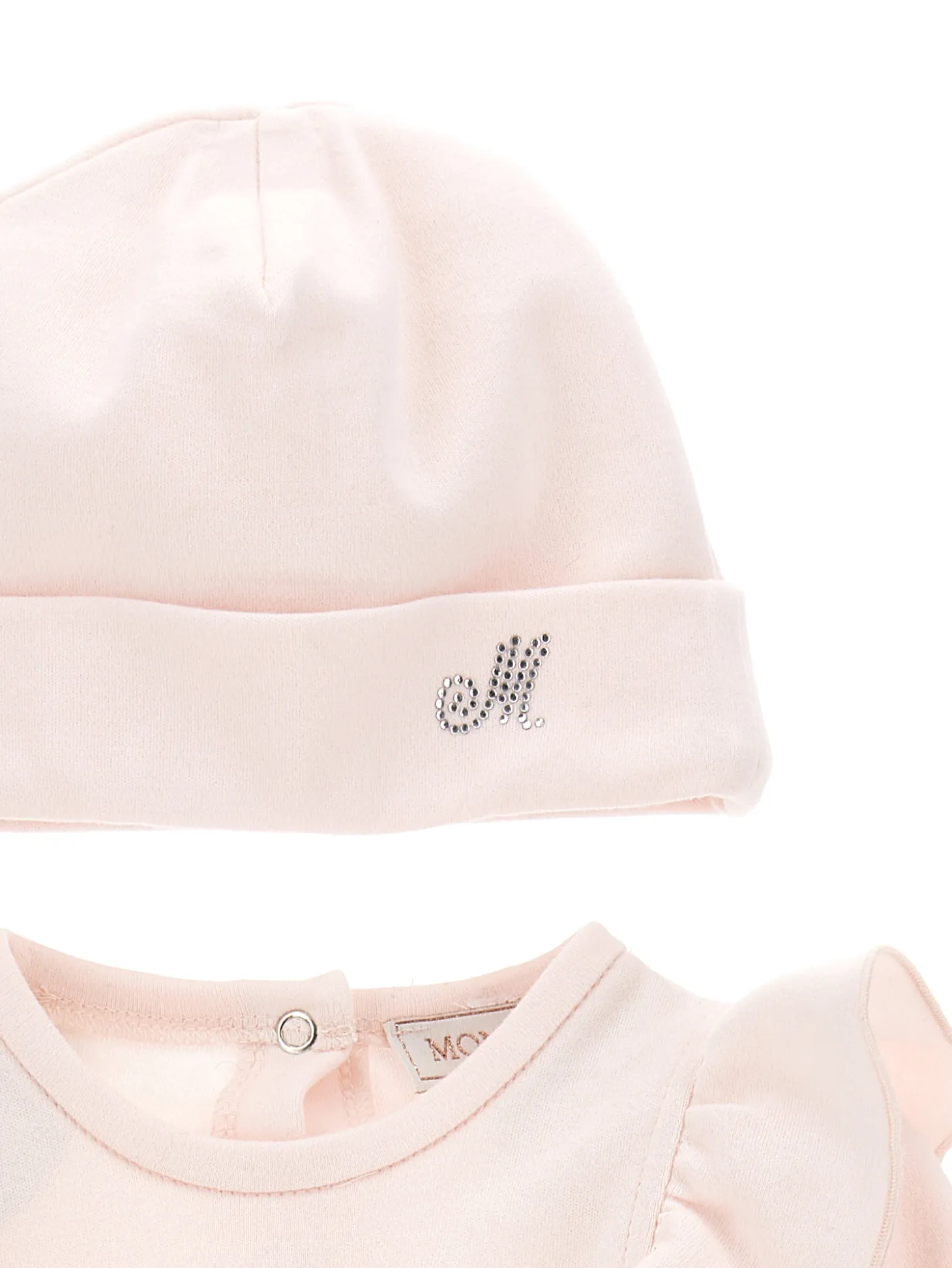 Completo due pezzi con logo strass