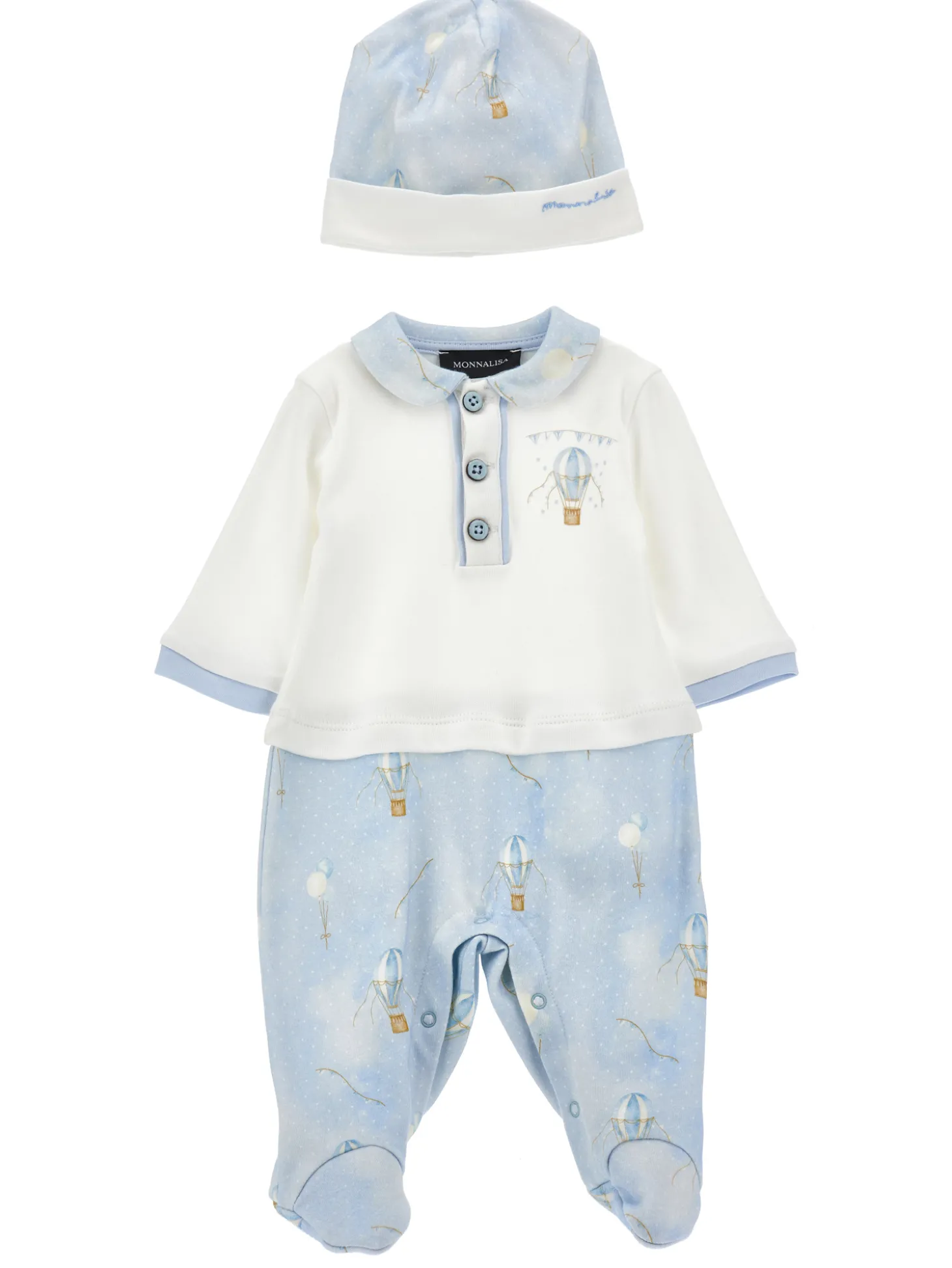 Completo due pezzi, tutina con cuffietta
