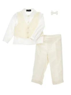 Completo elegante gilet tricot