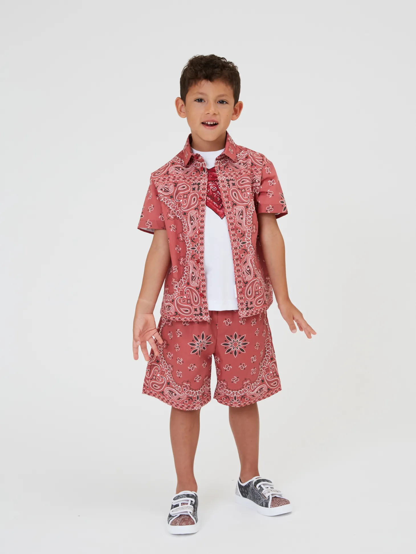 Completo popeline due pezzi paisley