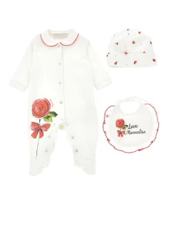 Completo tre pezzi con rosa